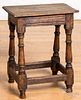 George I style oak joint stool