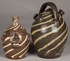 Two contemporary Walter Fleming stoneware jugs