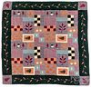 Flannel and velour crazy quilt