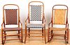 Three Shaker bentwood chairs, ca. 1900