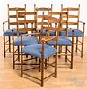 Set of six Stickley Shaker style dining chairs