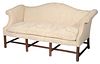 Chippendale Mahogany Upholstered Camel