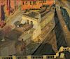 William Millett (American, 1922-2007)      Urban View / View from the Artist's Studio, Fenway Studios, Boston
