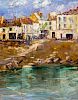 Caleb Arnold Slade, (American, 1882–1961), Village by the Sea