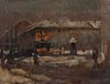 Mose di Giosue Bianchi, (Italian, 1840-1904), Milano sotto la neve