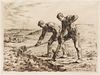 Jean Francois Millet, (French, 1814-1875), Les Becheurs (The Diggers), 1855-56