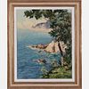 Artist Unknown (20th Century) Coastal Scene, Oil on canvas,