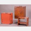 Two Japanese Traveling Shodana Cabinets, Showa Period,