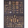 A Miscellaneous Collection of Ormolu, Bronze, Brass, Copper and Silver Continental and American Furniture Mounts and Pulls, 19th/20th Century.