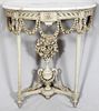 LOUIS XVI STYLE CONSOLE W/ MARBLE TOP