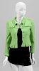 CHANEL BOUTIQUE LIME GREEN WOOL JACKET