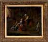 OLD MASTER STYLE OIL ON CANVAS 19TH C.