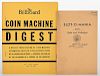 [Coin-Op] Two Booklets on Slots and Coin Machines. Including ñSlot-O-Maniaî (ca. 1939) by Trump, illus. by Myers, ex-libris Library of Congress Pamp
