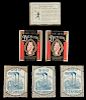 Six Magic Playing Card Decks. Including four mint sealed Steamboat Eureka packs and two No. 1571 Demon playing card decks.