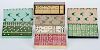Five Sets of Bakelite Dominoes in Original Boxes. Providence, R.I.