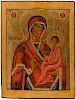 A LARGE RUSSIAN ICON OF THE TIKHVINSKAYA MOTHER OF GOD, 19TH CENTURY