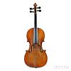 French Violin, Mirecourt, Mid-19th Century