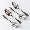 Four Sterling Silver Tablespoons