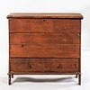 Pine Chest Over Drawer