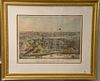 Edward Sachse, chromolithograph, "Fort Federal Hill, Baltimore MD (two tears top left and top right)