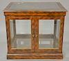 Curio cabinet with two doors, table model (case only, no table)