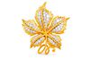Cartier Diamond Leaf Brooch