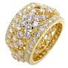Van Cleef & Arpels 750YG 5.66ct Snowflake Band Diamond Ladies Ring / 750 Yellow Gold No. 14