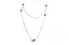 Tiffany Black Pearl and Diamond by the Yard Necklace