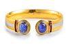 Hemmerle Sapphire and Ruby Bangle