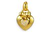 Judith RIpka Diamond Heart/Pearl Pendant