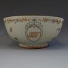 ANTIQUE CHINESE FAMILLE ROSE PORCELAIN BOWL - 18TH CENTURY