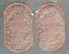 Pair of antique Fette Chinese rugs, approx. 3 x 5