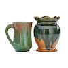 W.J. WALLEY Vase and mug