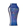 ROOKWOOD Flambé/Black Opal vase w/ irises