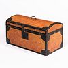 Small Pumpkin-painted Dome-top Trunk