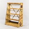 Yellow-painted Sheet Iron "Sunshine Biscuits" Display Shelves