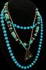 Three Southwestern Sterling Silver and Turquoise Necklaces 