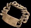 Early 20th C Mexican 980 Silver Military ID Bracelet 