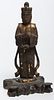 Carved & Gilt Wood Guanyin of the Thousand Arms