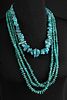 Pueblo, Pair of Turquoise Stone Necklaces