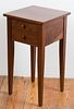 Walnut Double Drawer Side Table