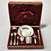 French .950 Silver Travel Dining Set