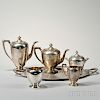 Dominick and Haff/Reed & Barton Five-piece Sterling Silver Tea and Coffee Service