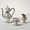 Three-piece Kirk & Son Sterling Silver Coffee Service