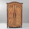 French Provincial Cherry Armoire