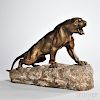 After Thomas Francois Cartier (French, 1879-1943)       Bronze Figure of a Panther