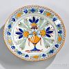 Delft Polychrome Decorated Charger