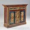 Continental Carved and Painted Chest