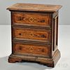 Victorian Continental Fruitwood Parquetry Commode