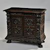 Renaissance Revival Carved Oak Cabinet